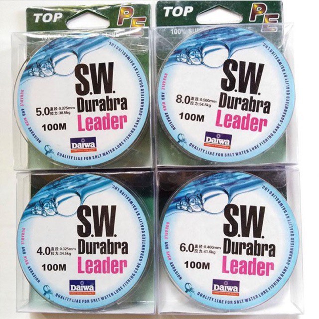 Dù Câu Cá Siêu Bền DAIWA SW Durabra Leader 100M - Hoài My Fishing- Chuyên Câu Lure, câu đơn, câu đài, câu lục,...