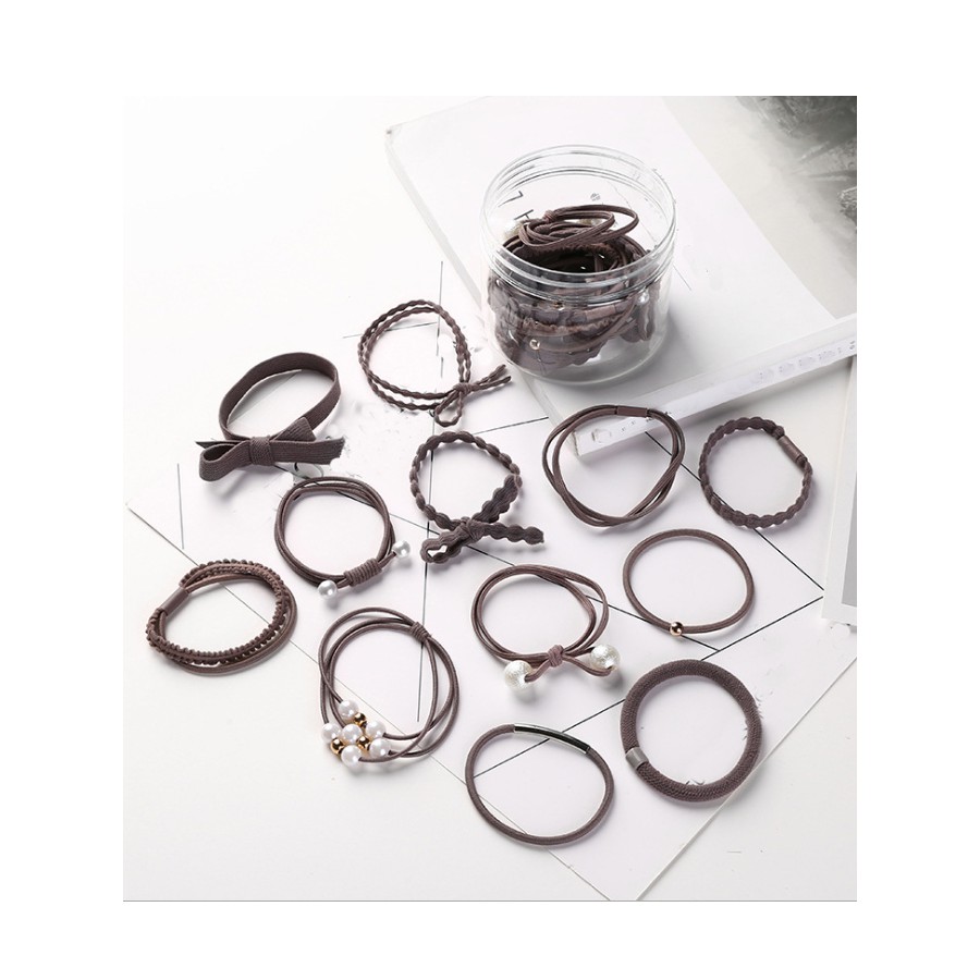 Sét 12 dây buộc tóc cao cấp xuất Nhật HD06