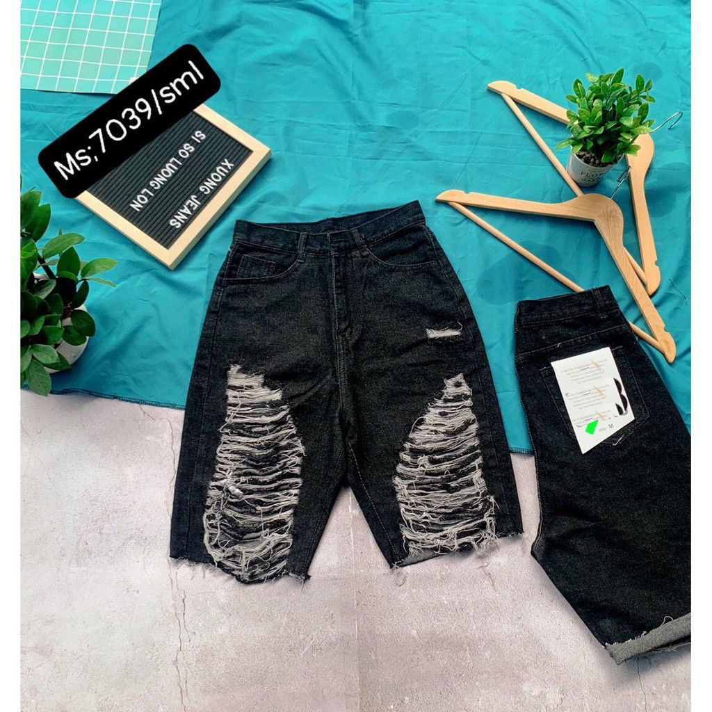 [ TƯƠI TẮN ] QUẦN JEAN NGỐ LỬNG NỮ LƯNG CAO RÁCH TE TUA MÀU XÁM TIÊU LƯNG CAO LAI TUA CAO CẤP HADI ĐỦ SIZE S, M, L BỐC