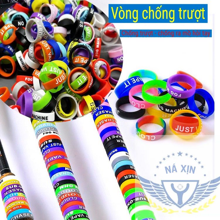 [Shop Ná Xịn] COMBO 10 Vòng Silicon Chống Trượt, Vòng Cao Su Chống Trượt cho Ná, Vape Nhiều Màu Ngẫu Nhiên Siêu Ngầu