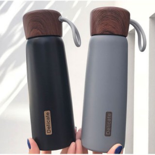 BÌNH GIỮ NHIỆT NẮP GỖ DELICATE 500ML