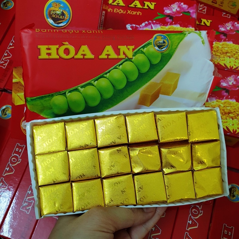 Bánh Đậu Xanh Hòa An hộp viên thơm ngon