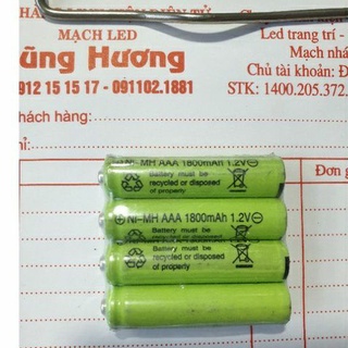 Pin ni-mh aaa 1800 mah 1,2v giá 1 vỉ 4 viên