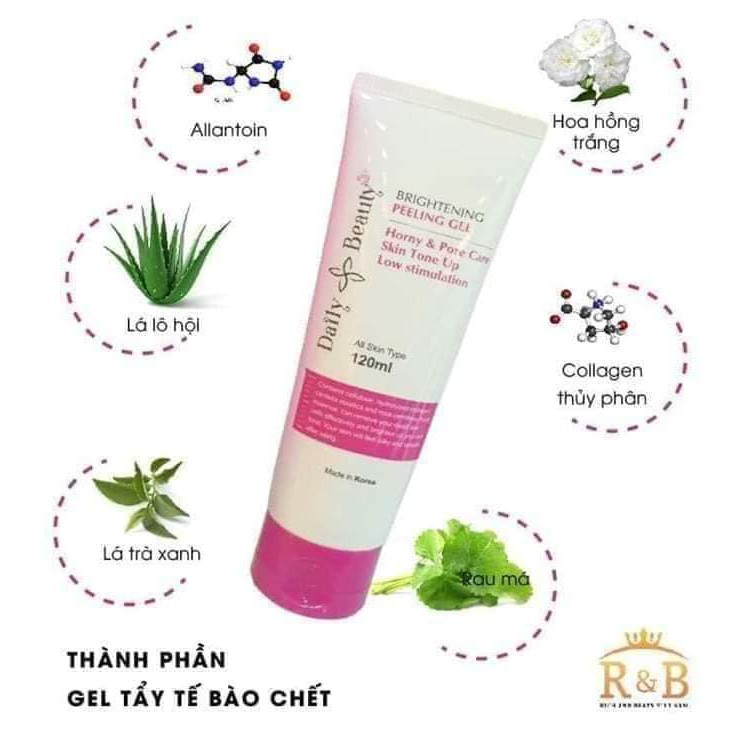 [Hàng Chính Hãng] Gel tẩy tế bào chết- Gel tẩy da chết Daily Beauty, tẩy sạch hiệu quả, an toàn, dịu nhẹ với da | BigBuy360 - bigbuy360.vn