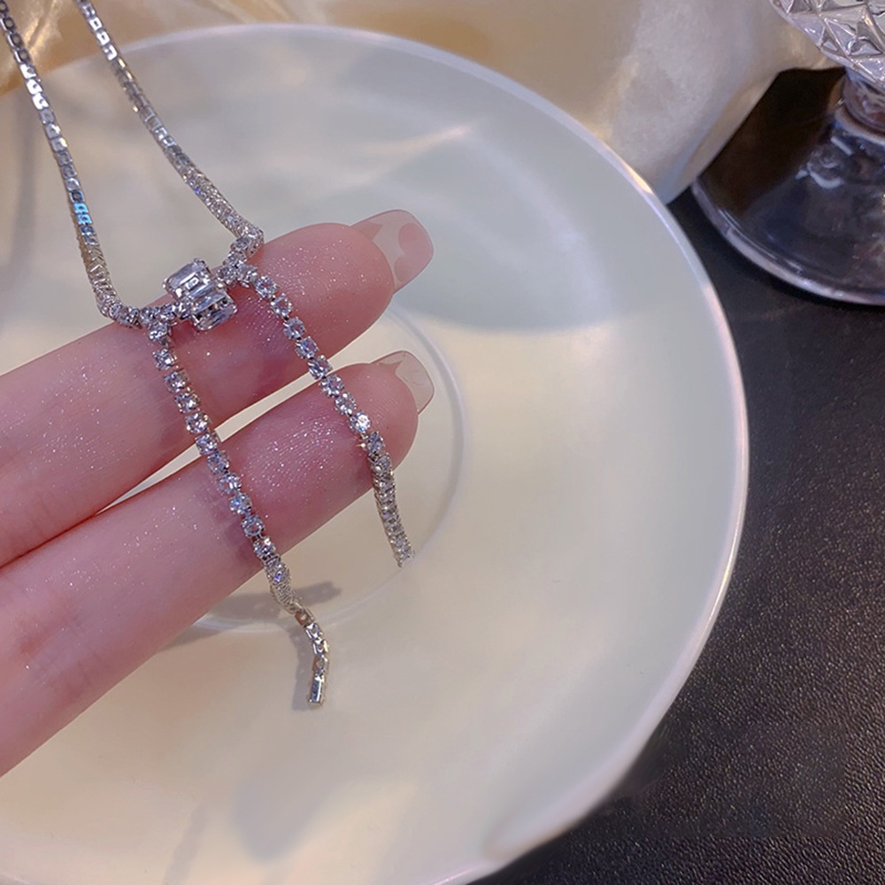 Vòng cổ Mặt Tua Rua Đính Đá Zircon Thời Trang Cho Nữ