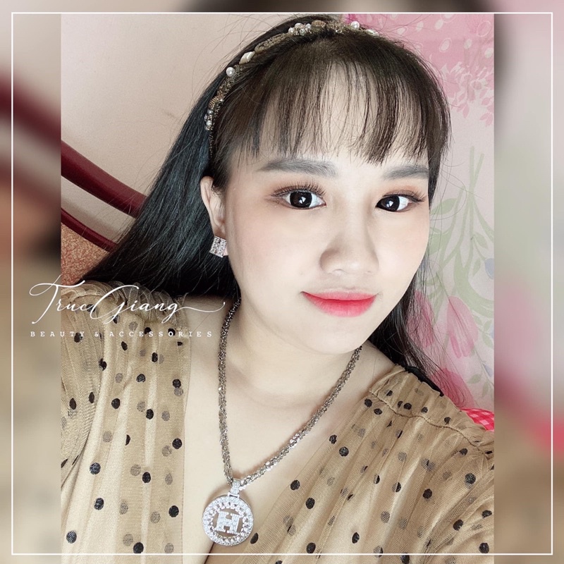 Dây chuyền xoắn bướm mặt chữ H lớn 💎