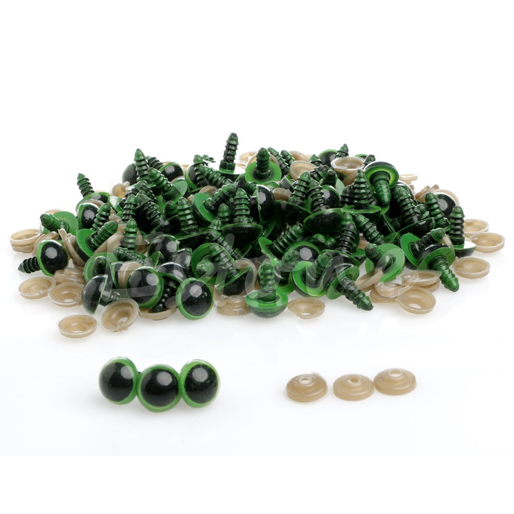 Hộp 100 Mắt Nhựa 16mm Gắn Thú Nhồi Bông Tiện Lợi