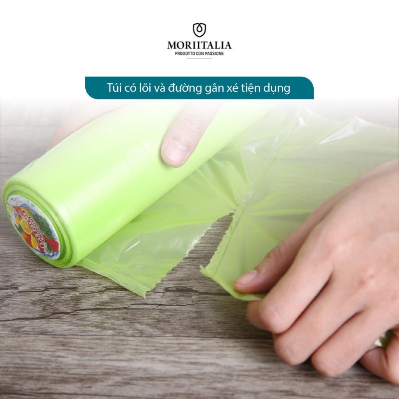 Túi Đựng Rau Quả Laspalm An Toàn Tiện Lợi Moriitalia Tự Phân Hủy Sinh Học Kháng Khuẩn 1 Cuộn 250 Túi