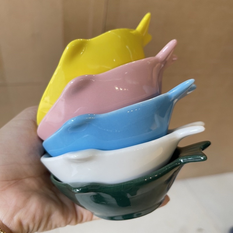 Chén chấm, đĩa đựng đồ ăn gia vị, Bát sứ decor bàn ăn dễ thương đựng nước chấm nhiều màu