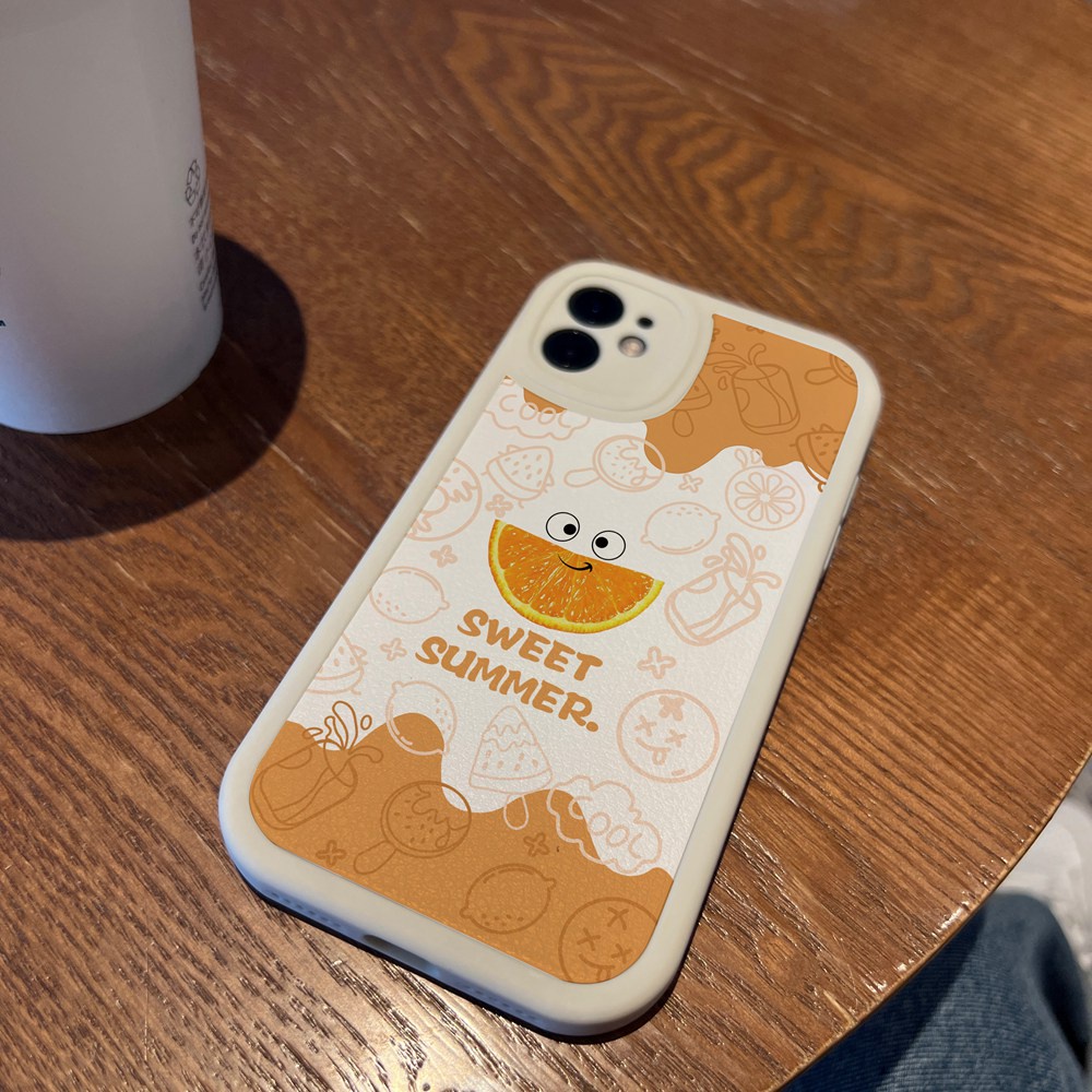 Ốp Điện Thoại Da + TPU Họa Tiết Mặt Cười Cho iPhone 11 12 13 Pro Max XS X XR XS Max 7 8 6 6s Plus SE 2020 2022