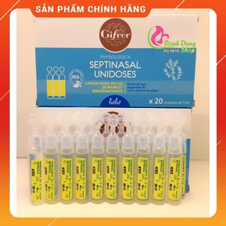 [date mới]  Nước muối kháng viêm Pháp Gifrer trị sổ mũi tép vàng 20 ống date xa