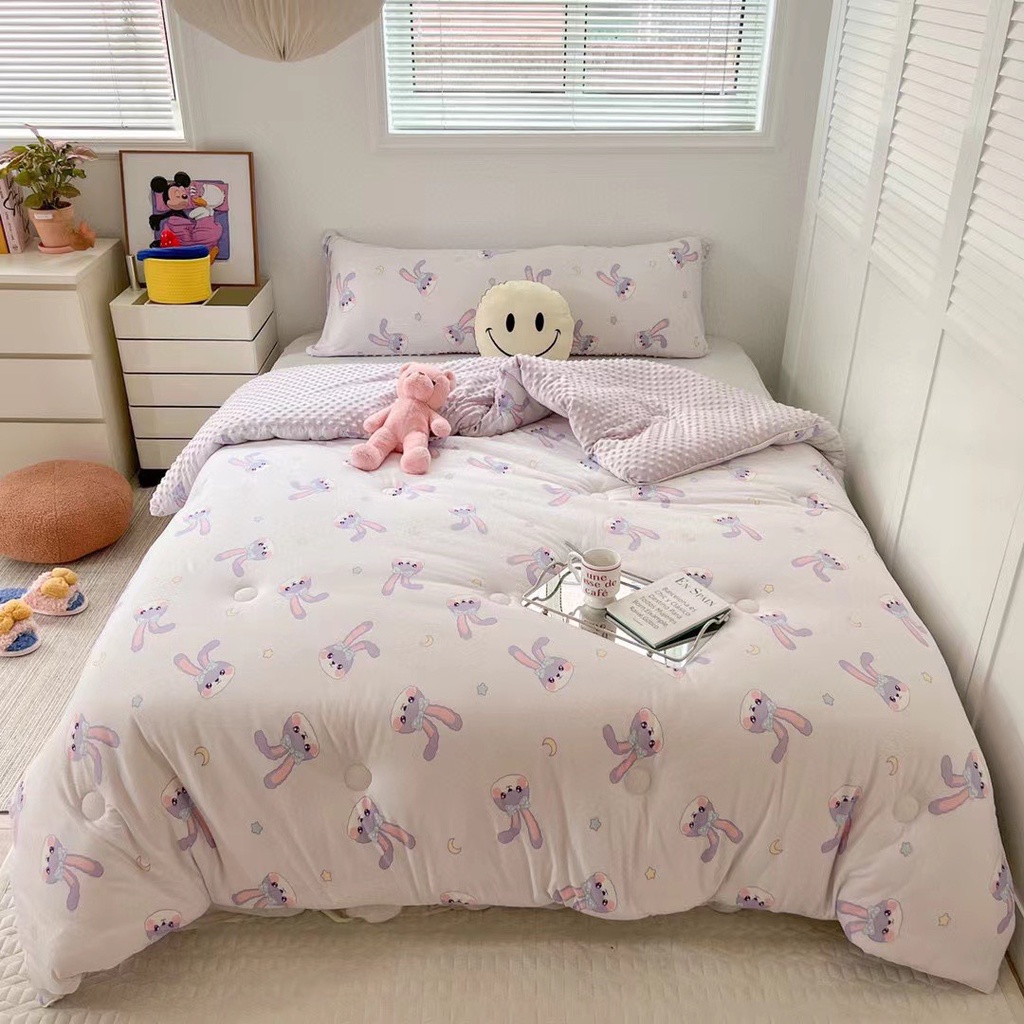 Chăn Chần Bông Nỉ Sữa Disney Mềm Mịn Luna Bedding