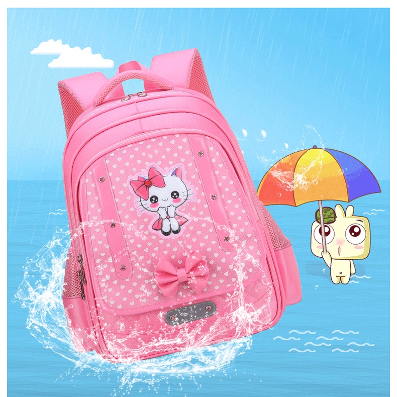 [SIZE 42CM] Balo cho bé gái cao cấp, cặp sách đi học có phản quang thoáng khí ở lưng cho học sinh tiểu học cấp 1, cấp 2