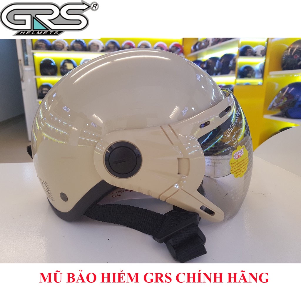 ♥️ Shop Uy Tín ♥️ Mũ bảo hiểm 1/2 có kính chính hãng GRSA33k Nhiều Màu