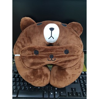 gối kê cổ - gối kê cổ có bịt mắt