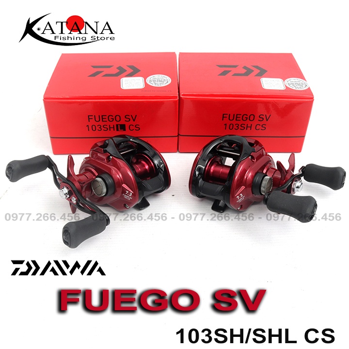 Máy câu ngang Daiwa Fuego SV 103SH/SHL CS