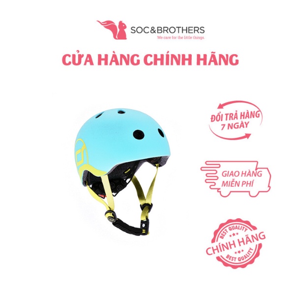 Mũ đội đầu cho bé Scoot and Ride màu Blueberry