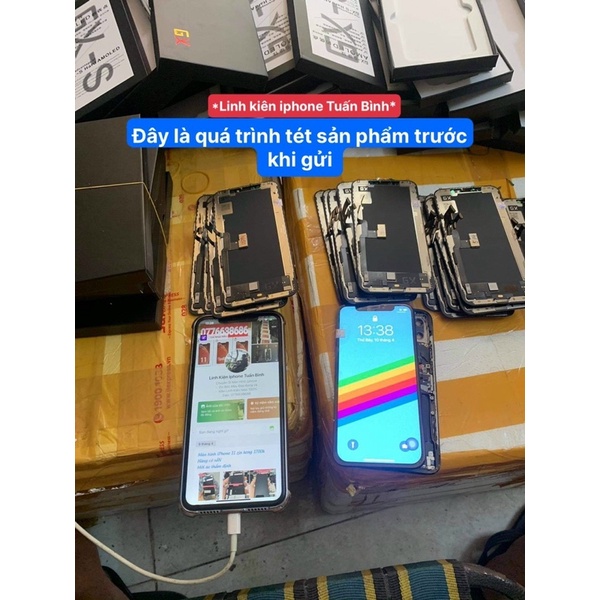 Màn hình iPhone Xs (oled- GX ) (Ảnh thật Shop tự chụp 100 %)