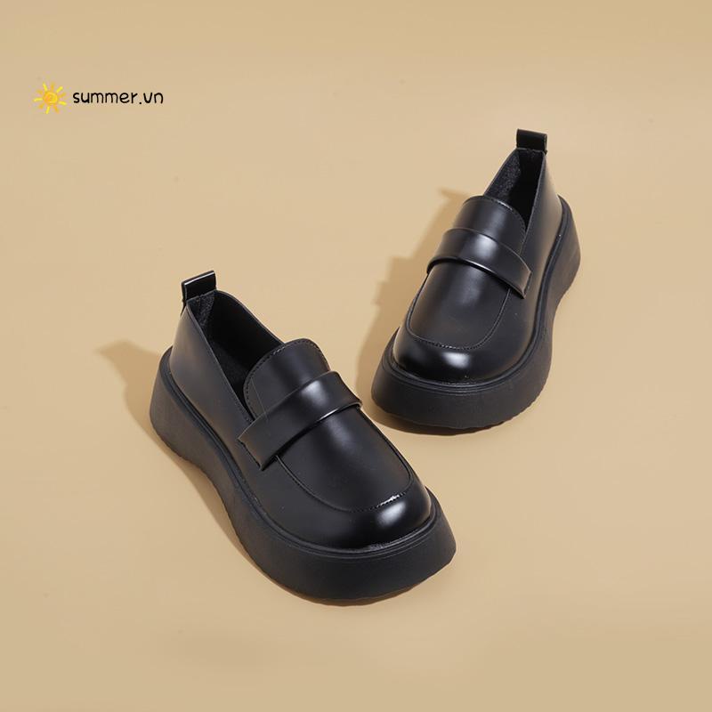 Giày Cao Gót Đế Dày Phong Cách Anh Quốc Thời Trang Mùa Hè 2022 Mới Cho Nữ