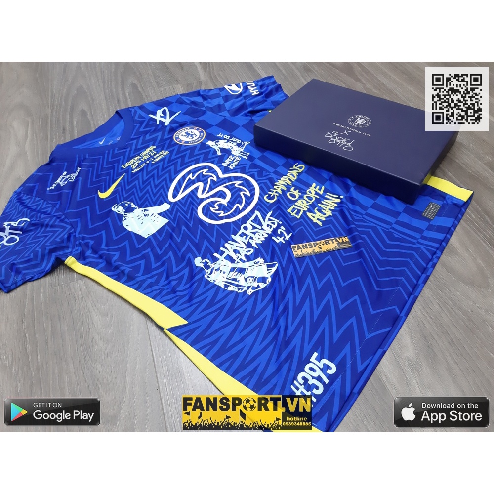 Hộ áo đấu bóng đá Chelsea Champion League Winner 2021 Forty Two limited shirt 395 box set