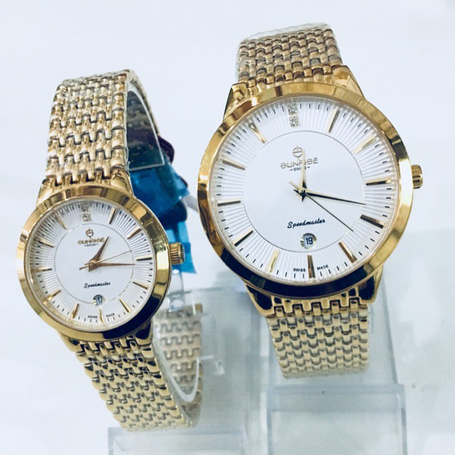 ĐỒNG HỒ ĐÔI SUNRISE CHÍNH HÃNG KÍNH SAPPHIRE CHỐNG XƯỚC CHỐNG NƯỚC KHUYẾN MẠI LỚN