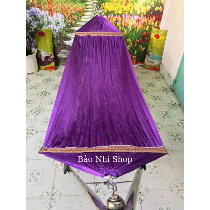 Lưới võng 2 lớp loại lớn ,  hàng xuất khẩu , nặng 2kg , dài 2m3 ngang 1m6,  cán thép 60cm , không kèm khung võng | BigBuy360 - bigbuy360.vn