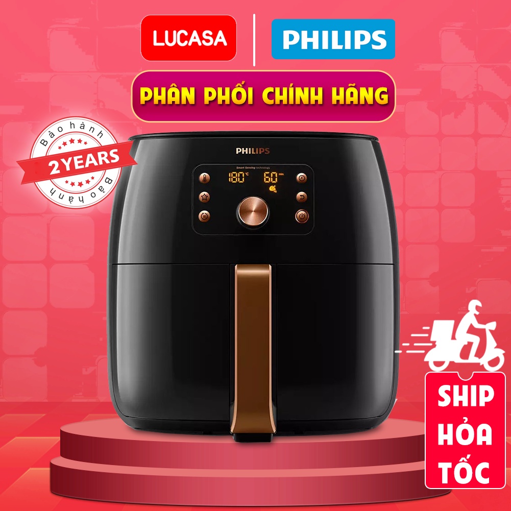 [Mã ELHADEV giảm 4% đơn 300K] Nồi Chiên Không Dầu Philips HD9860 - Size XXL - Bảo hành chính hãng 2 năm toàn quốc