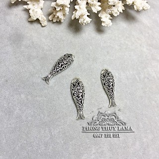 Charm bạc cá chép hoa mai size lớn