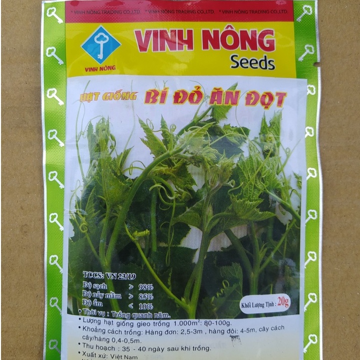 Hạt Giống Bí Ăn Ngọn - Ăn Đọt 20g