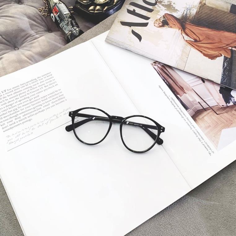 Mắt Kính Giả Cận From Tròn 2 Chấm Góc Siêu Hot D83