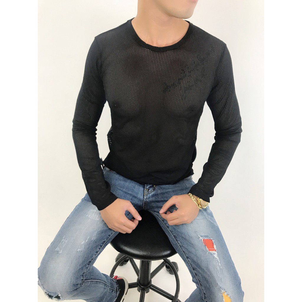 Áo lưới nam dài tay AL03