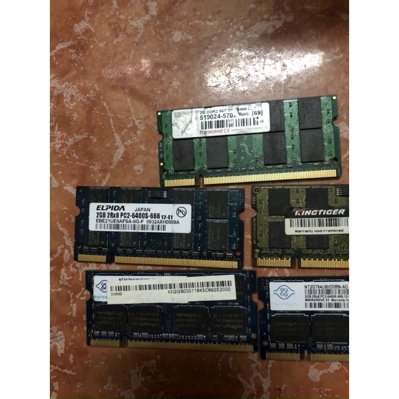 ram laptop 2gb ddr2 pc2-6400 800mhz nhiều hiệu | BigBuy360 - bigbuy360.vn