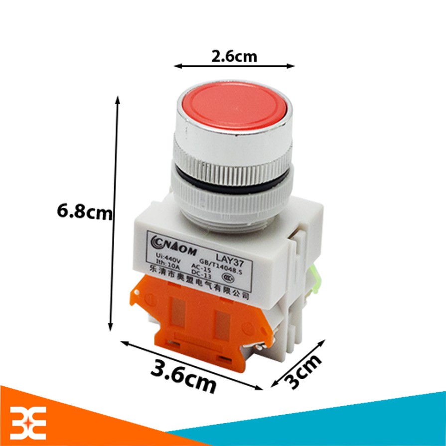 Nút Nhấn Đề Giữ Trạng Thái Không Đèn LAY37