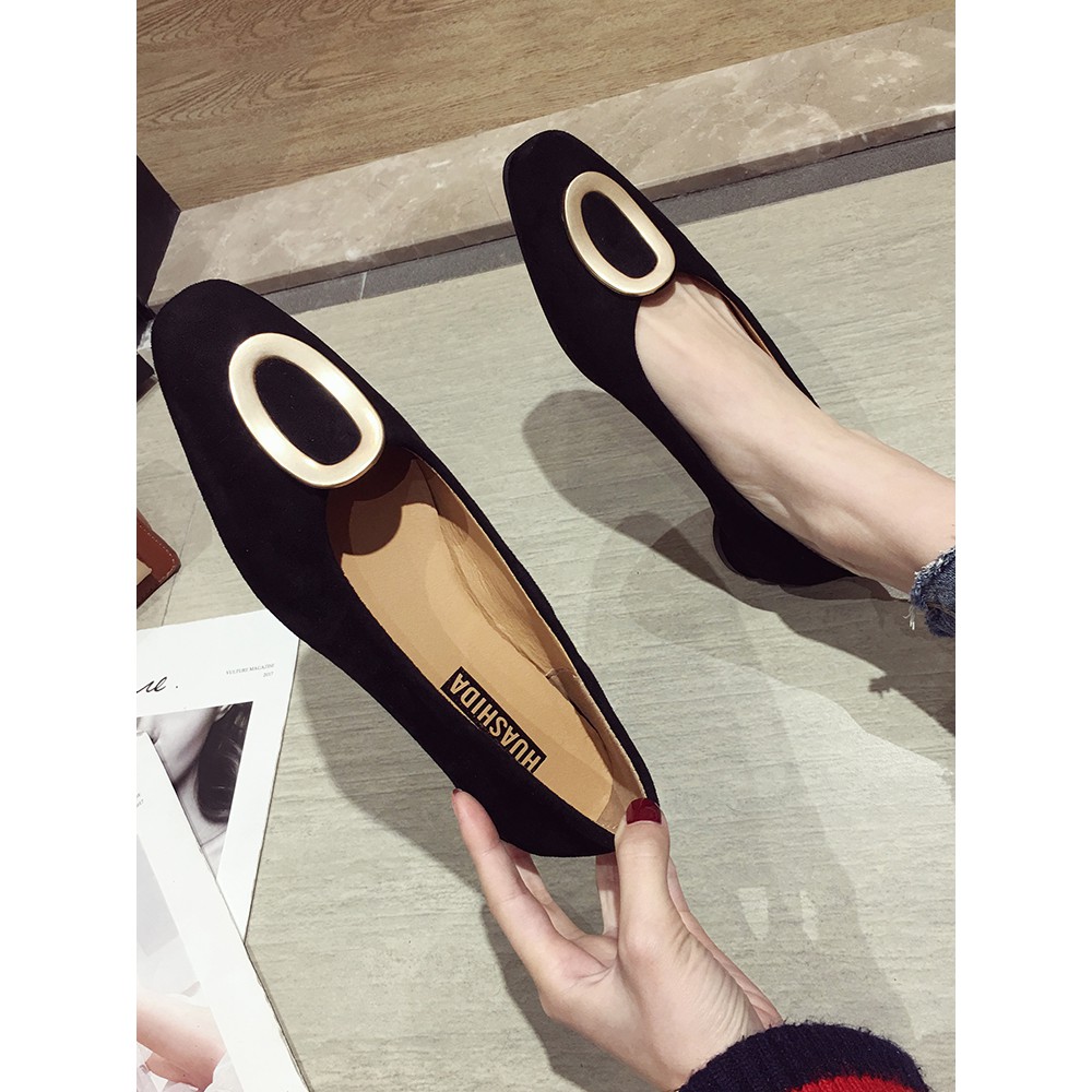 ] (ORDER) giày búp bê nữ da lộn