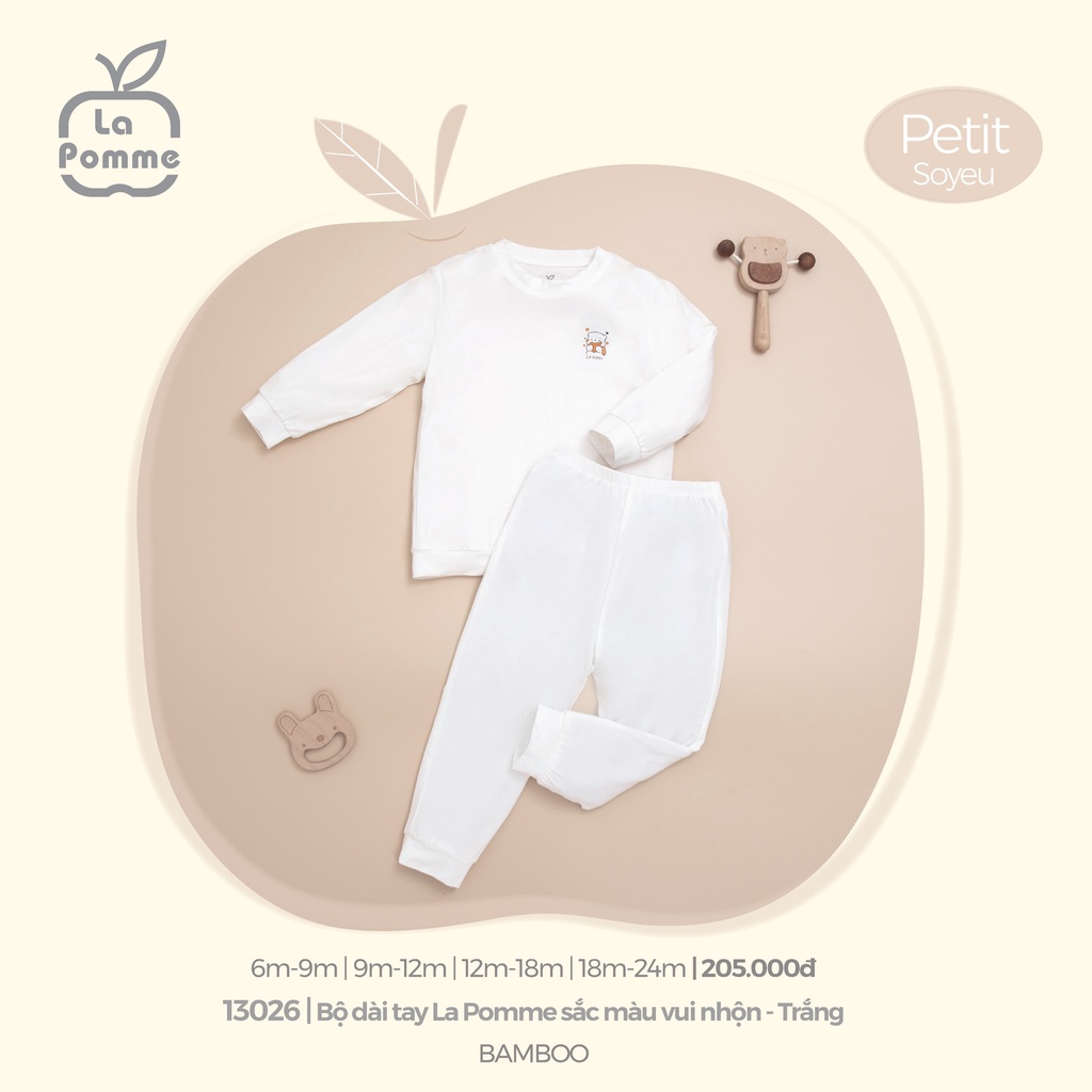 La pomme Bộ dài tay La Pomme sắc màu vui nhộn AW2022