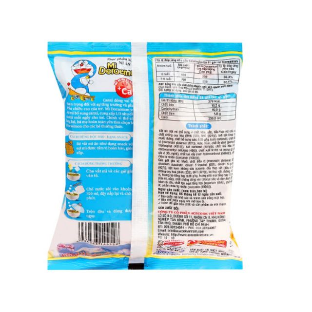 Mì doremon vị phô mai/tôm gà tỏi phi  62g | BigBuy360 - bigbuy360.vn