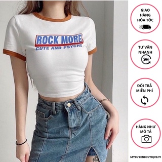 Áo croptop rock more năng động
