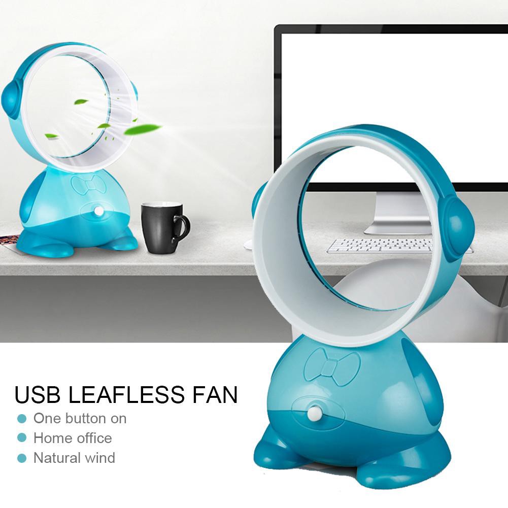 Quạt Đồng Hồ Đèn Led Mini Cổng Usb