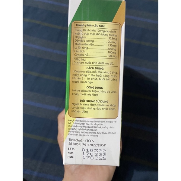 Cao dưỡng khớp Tản Viên Sơn tiêu chuẩn GMP- Việt Nam