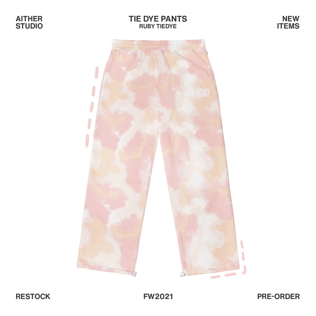 AIAI STUDIO- Tiedye Pants-Quần Dài Hồng Loang Màu