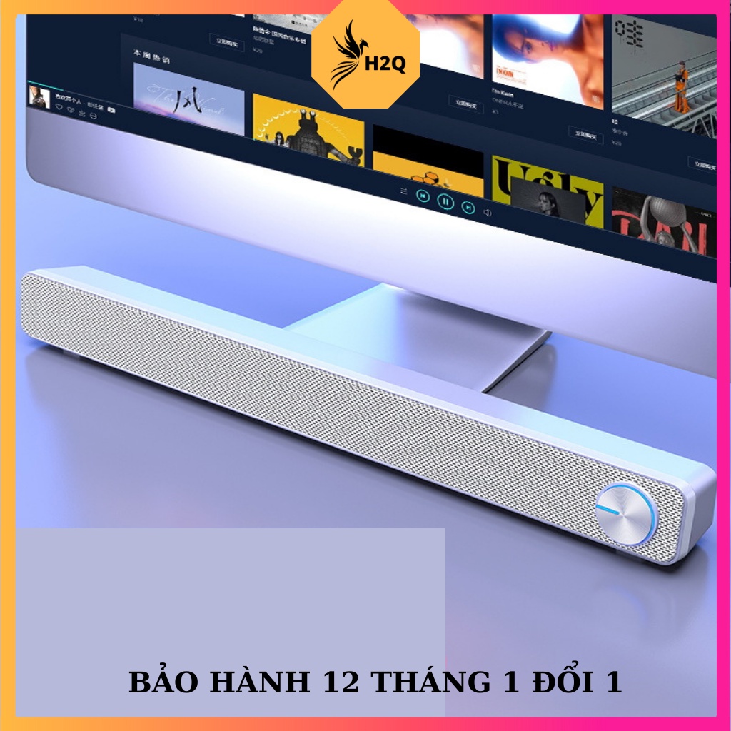 Loa máy tính Sada V-195, Loa vi tính âm thanh vòm 3D siêu trầm sống động có đèn led âm bass to cực chuẩn