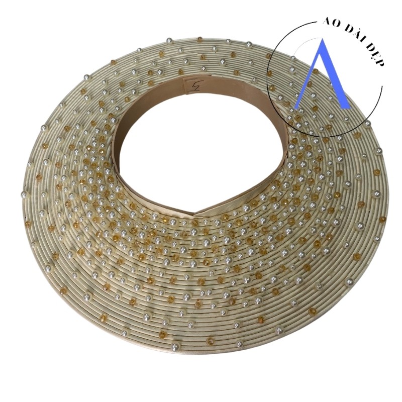 Mấn Đội Đầu - Mấn Áo Dài Cho Cô Dâu Đính Đá MAN10