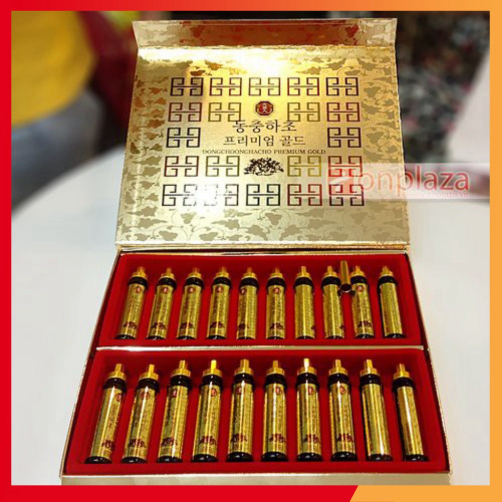 [Freeship] Tinh Chất Đông Trùng Hạ Thảo Hàn Quốc hộp 20 ống vàng