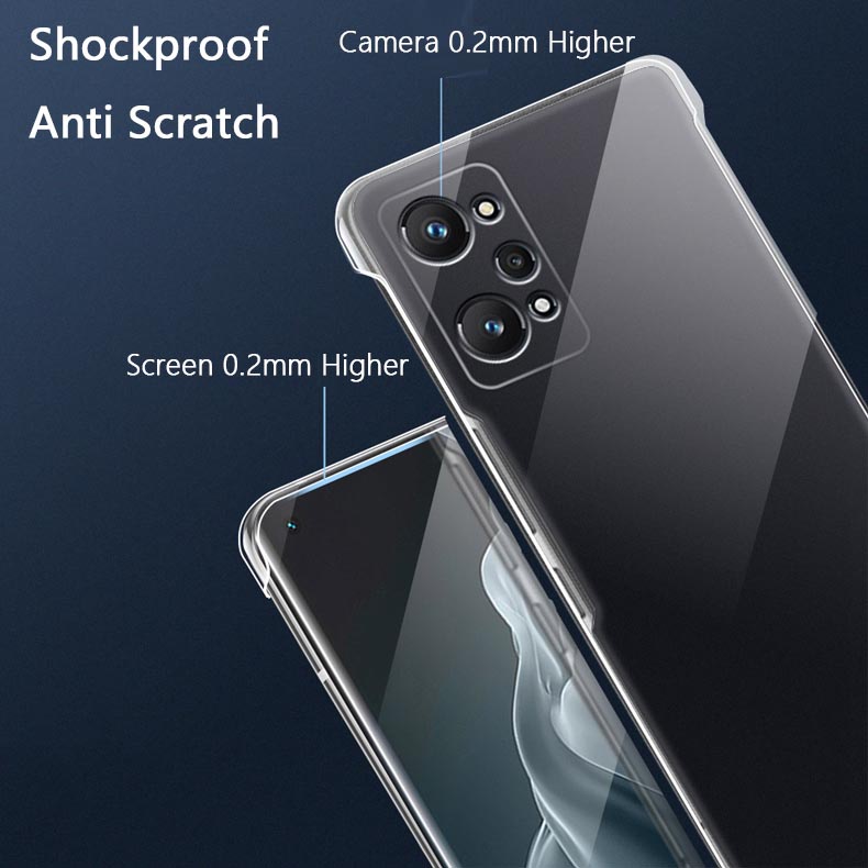 Ốp Điện Thoại PC Cứng Trong Suốt Siêu Mỏng Nhẹ Không Viền Cho OPPO Realme GT Neo5 SE Neo2 Neo3