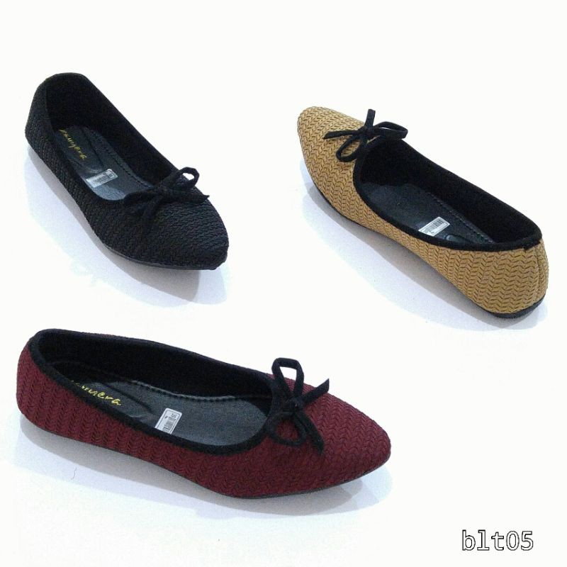Giày Búp Bê Đế Phẳng Bằng Cao Su Phối Nhung Dệt Kim Màu Trong Suốt Dày 3cm Size 36-42 E5W0