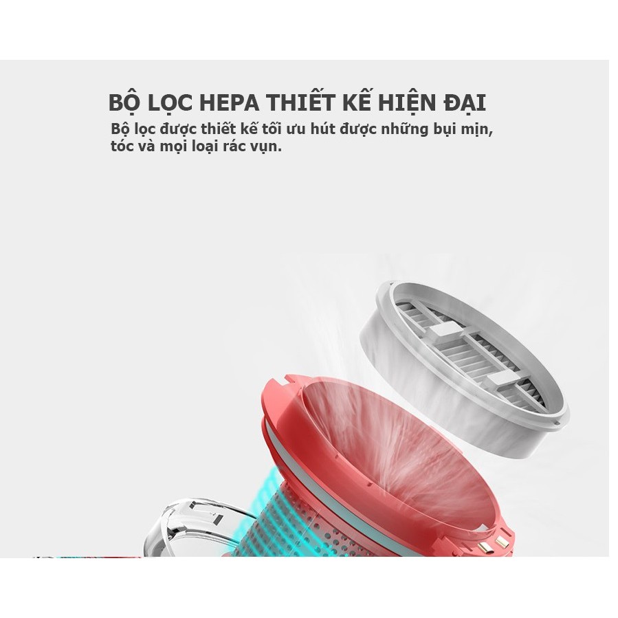 MÁY HÚT BỤI CẦM TAY THÔNG MINH KHÔNG DÂY DEERMA VC20PLUS | BigBuy360 - bigbuy360.vn
