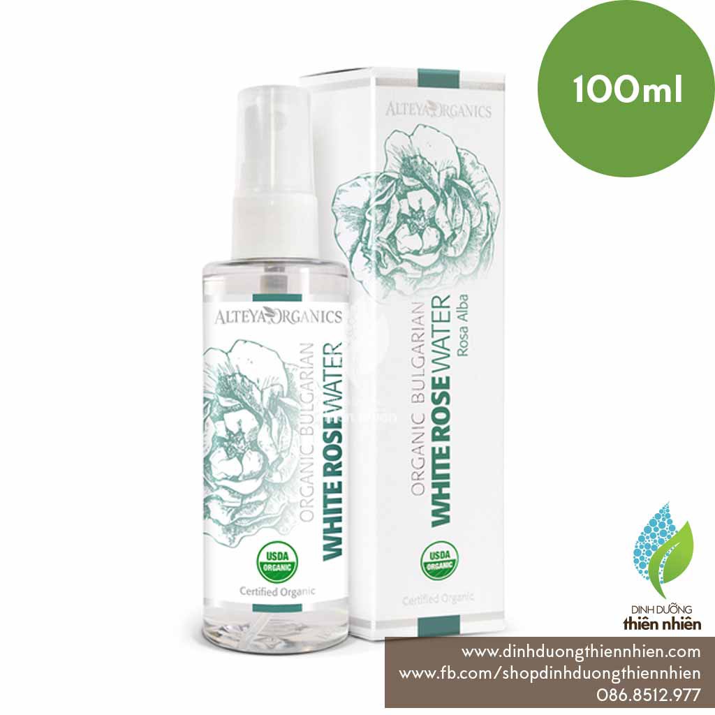 Nước Hoa Hồng Trắng Hữu Cơ Alteya Organics White Rose Water