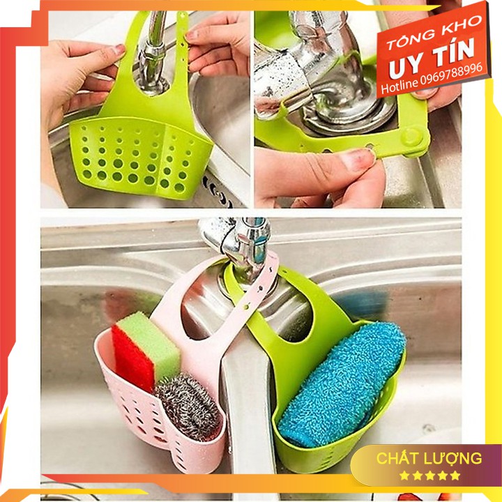 [GIÁ SỈ]_FREESHIP50K_Giỏ nhựa treo bồn rửa bát, nhà tắm đa năng(Màu Ngẫu Nhiên)