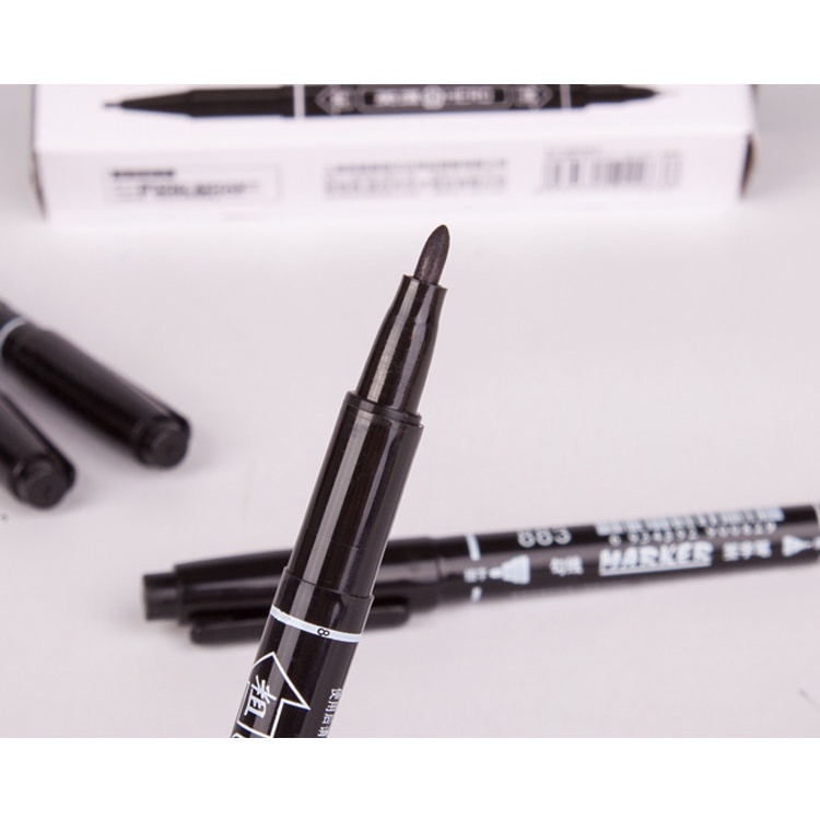 Bút viết bảng trắng không xóa được 2 đầu nhỏ và to