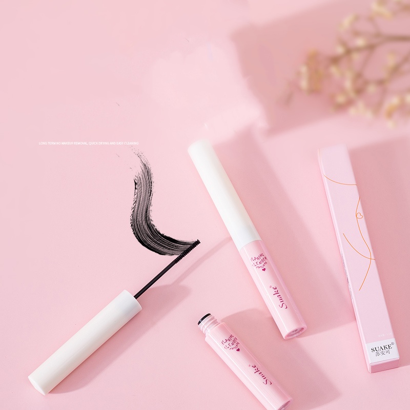 Mascara Đầu Cọ Siêu Mịn Kháng Nước Chống Mồ Hôi Không Nhòe Lâu Trôi Chuốt Cong Mi Hiệu Quả